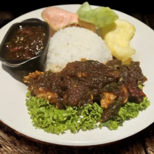 Vegetarian Chicken Spicy Soy Sauce Rice